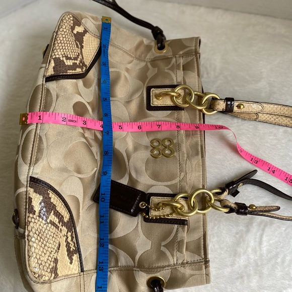Coach Colette Sateen Carryall Pale/khaki/natural Bag - Picture 9 of 16